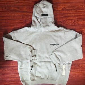 Essentials Dark Oatmeal Hoodie